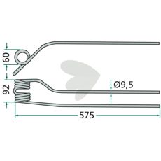 Indvendig rivefinger, designet til sikker og stabil anvendelse.