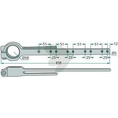 Knivhoved til model 30567, tilpasset til effektiv anvendelse.