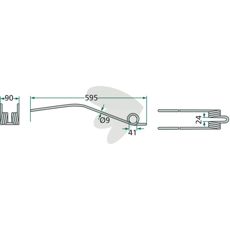 Riverpind Deutz Fahr, Taarup 595 mm, perfekt til avanceret jordarbejde.