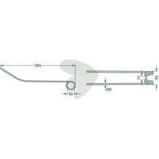 Holdbar sort-blå pind VF16606394, perfekt til landbrugsbrug.