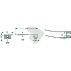 Pind til Pöttinger, præcis længde til certificeret ydeevne i landbruget.