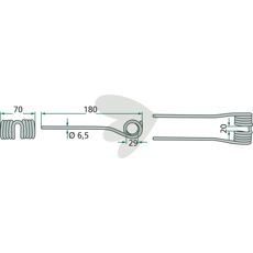 Højtydende Pick-up pin Krone 180 mm, designet til kvalitet.