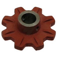 Kædehjul retur, vigtigt for effektiv funktion i landbrugsmaskiner.