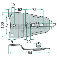 Knivholder 3208010328, optimal design for sikker og effektiv knivhåndtering.
