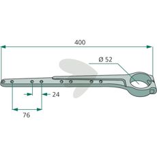 Savet knivhoved til landbrug og traktor, perfekt til præcisionsarbejde.