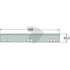Holdbar kniv til tromle, perfekt til markbearbejdning og jordbearbejdning.