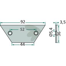 Rengøringsplade SS565D, ideel til at sikre renlighed ved vedligeholdelse.