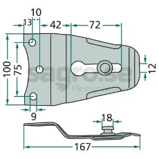 Knivholder 3202010332, en praktisk og holdbar løsning til knivopbevaring.