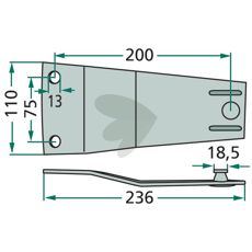 Knivholder 434112, sikker og praktisk til alle type knive.