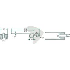 294mm Pöttinger pind, der passer til mange landbrugsbehov.