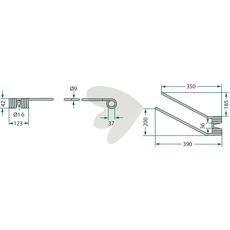 Rød pind til rive som letter jordbehandlingen i haven.