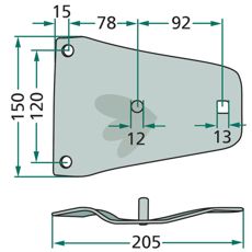 Knivbeslag 101122, 478192, designet til effektivitet i arbejde.