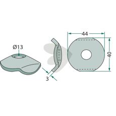 Holder til pind 18010.Hs-E1, en essentiel del for stabil ydeevne.