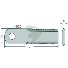 Effektiv tandet skærekniv i 25-pak, designet til professionelt brug.