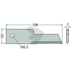 Modkniv tandet i 25-pak, perfekt til skæring af forskellige materialer.
