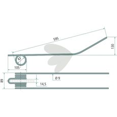 BCS rivepløk 595 mm, optimal til effektiv husdyrhold og dyrkning.