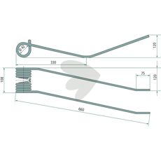 Rivepløk IMA La Rocca, 660 mm, ideel til effektiv jordbehandling.