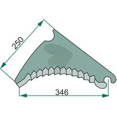 CKN00016 kniv, perfekt løsning til rundballepresser i marken.