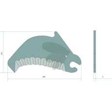 Kniv til rundballepresser, varenummer 87036000, optimerer balleprocessen for bedste resultat.