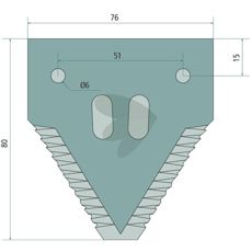Tærskekniv Z93077 sikrer effektivitet og præcision i høstarbejdet.