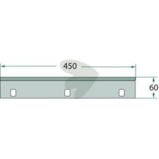 Kniv til valsemaskine, optimeret til præcision og langvarig brug.