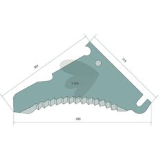 Holdbar lastvognskniv der letter håndteringen af bulkmateriale.