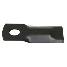 Højkvalitets buet slåkniv 131x50 mm med specifikke huldimensioner for effektivitet.