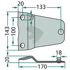 Knivholder 570427, en robust løsning til alle landbrugsbehov.