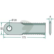 Kraftfuld tandet slagkniv 25-pak, ideel til intensivt arbejde.