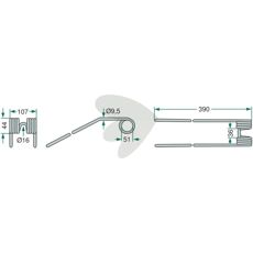 10-pak af pinde, ideel til projekter inden for landbrug og konstruktion.