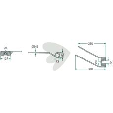 Gul pind, stærk og holdbar til forskellige landbrugsanvendelser.