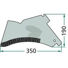 Kniv til snittevogn KT63117400, designet til holdbarhed og langvarig brug.