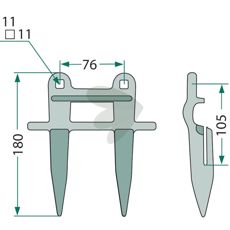 Dobbeltfinger 6762354, 6762353, specialdesignet til effektive arbejdsindsatser.