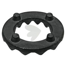 12 tænder slipkobling til stabil og sikker kraftoverførsel.