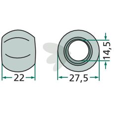 Styrekugle 80320817, vigtig del for præcision og stabilitet.