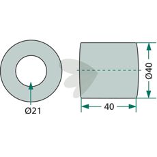 Gummihylster designet til rystere og sold, kompatibel med 338222 og 80338222.