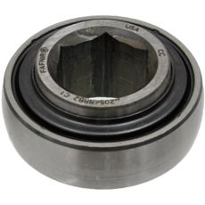 Kugleleje til kornskruer øverst, sikrer glat drift.