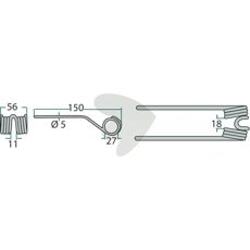 150 mm pick-up fingre, passer til Strautmann og Kemper maskiner.