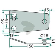 Knivholder til fast glideskive, vigtig del til maskinslibning af knive.