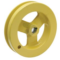 Remskive med kile spor, ideel til kraftoverførsel og sikker drift.