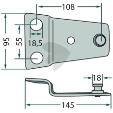 Knivholder 9509561 sikrer stabil knivinstallation og effektiv drift.