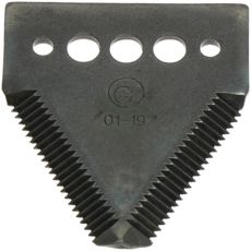 87x76 mm tandet skårlæggerkniv med flere huldimensioner, ideel til præcisionsklip.