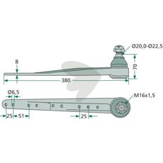 Løst kugleledeknivhoved til kniv, designet til nemme udskiftninger og reparationer.