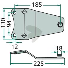 Alsidigt knivfæste MC0395K0 til pålidelig ydeevne.
