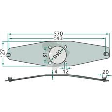 Knivholder VGPZ-087 tilpasset til robuste skæreværktøjer og applikationer.