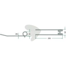 Rivepind Kuhn PZ 295 mm, passer perfekt til landbrugsmaskiner.