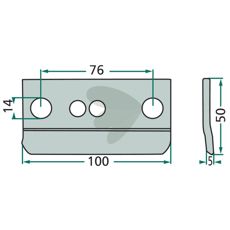 Indersko styreplade, specielt designet til en glidende drift.