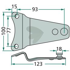 Knivbeslag 142442000, ideelt til tunge maskiner.