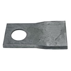 Effektiv slåmaskinekniv 105x50 mm med 18 mm hul til præcision.