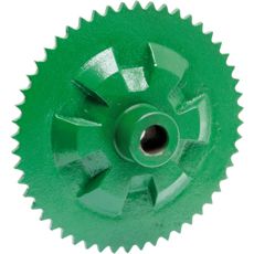 Kædehjul med 52 tænder til fødning, optimalt for høj pålidelighed i drift.